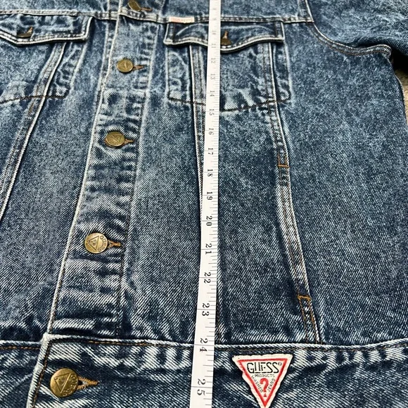 Vintage Guess Acid Wash Trucker Jean Jacket - Picture 13 of 14